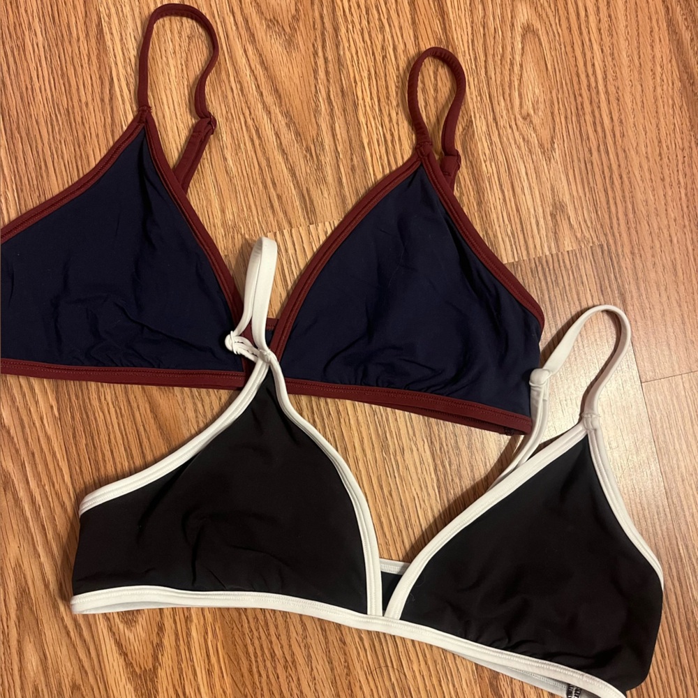 Bundle of SKIMS Fits Everybody Contrast Triangle Bralette